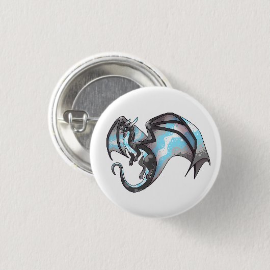 Demiboy Pride Dragon Ronde Button 3,2 Cm (Voorkant /achterkant)