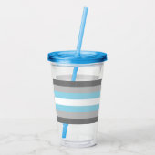 Demiboy Pride Flag Acryl Drinkbeker (Achterkant)