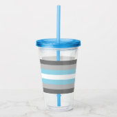 Demiboy Pride Flag Acryl Drinkbeker (Voorkant)