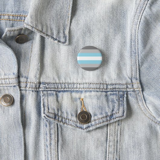 Demiboy Pride Flag Badge Ronde Button 3,2 Cm (In situ)