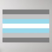 Demiboy Pride Flag Poster (Voorkant)