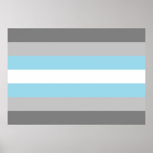 Demiboy Pride Flag Poster (Voorkant)