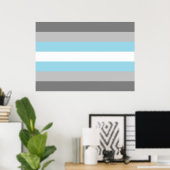 Demiboy Pride Flag Poster (Thuiskantoor)
