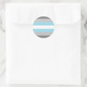 Demiboy Pride Flag Ronde Sticker (Tas)