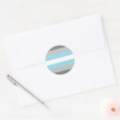 Demiboy Pride Flag Ronde Sticker (Envelop)