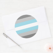 Demiboy Pride Flag Ronde Sticker (Envelop)