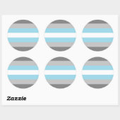 Demiboy Pride Flag Ronde Sticker (Vel)