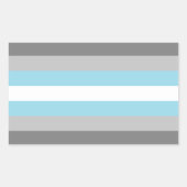 Demiboy Pride Rechthoekige Sticker (Voorkant)