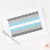 Demiboy Pride Rechthoekige Sticker (Envelop)