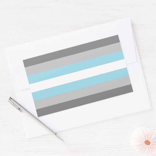 Demiboy Pride Rechthoekige Sticker (Envelop)