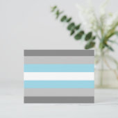 Demiboy Pride Vlag Briefkaart (Staand voorkant)