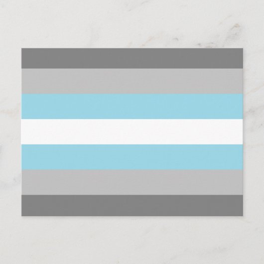Demiboy Pride Vlag Briefkaart (Voorkant)