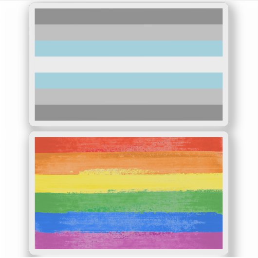 Demiboy trots sticker (Voorkant)