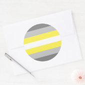 Demigender Pride Flag Ronde Sticker (Envelop)