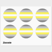 Demigender Pride Flag Ronde Sticker (Vel)