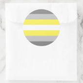 Demigender Pride Flag Ronde Sticker (Tas)