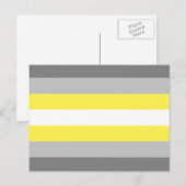 Demigender Pride Vlag Briefkaart (Voorkant / Achterkant)