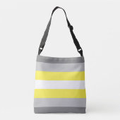 Demigender Pride-vlag Crossbody Tas (Achterkant)