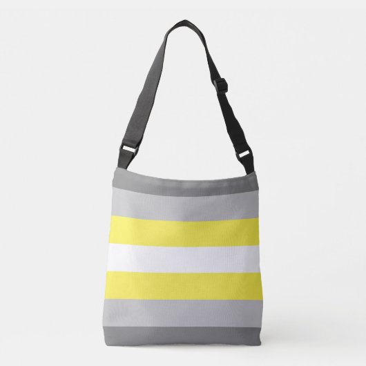 Demigender Pride-vlag Crossbody Tas (Voorkant)