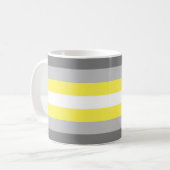 Demigender Pride-vlag Koffiemok (Voorkant links)