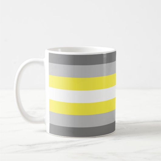 Demigender Pride-vlag Koffiemok (Links)