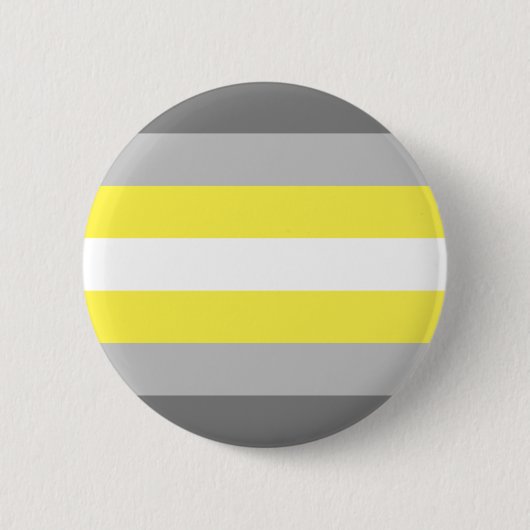 Demigender Pride Vlag Ronde Button 5,7 Cm (Voorkant)