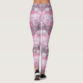 Demigirl Dragon Damask - Stijlvolle pride Flag Col Leggings (Achterkant)