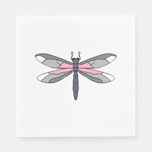 Demigirl Dragonfly Demigirl Pride Servet (Voorkant)