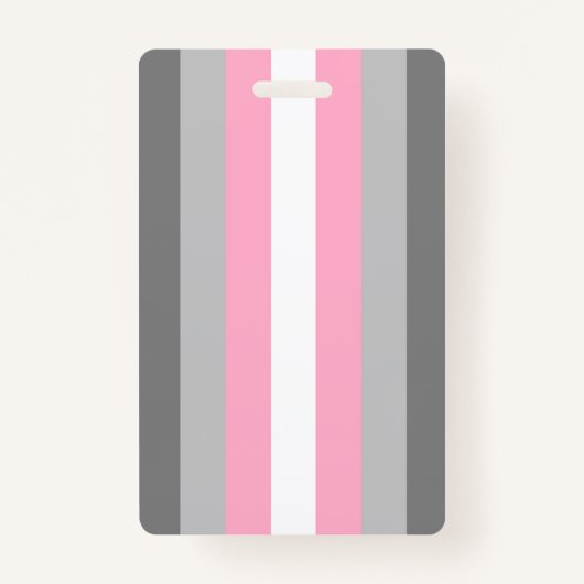 DemiGirl Flag Ausweis Badge (Voorkant)