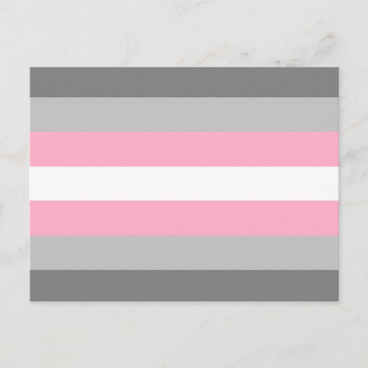 DemiGirl Flag Briefkaart (Voorkant)