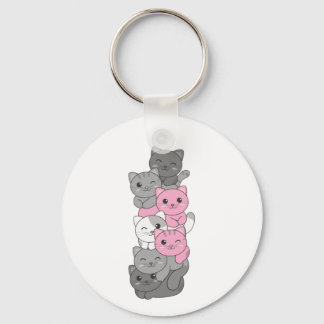 Demigirl Flag Cat Pride Lgbtq Cute Cat Sleutelhanger
