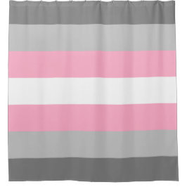 Demigirl Flag (Demi Girl Pride) (genderidentiteit) Douchegordijn
