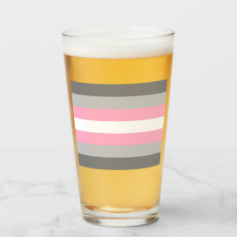 Demigirl Flag (Demi Girl Pride) (genderidentiteit) Glas
