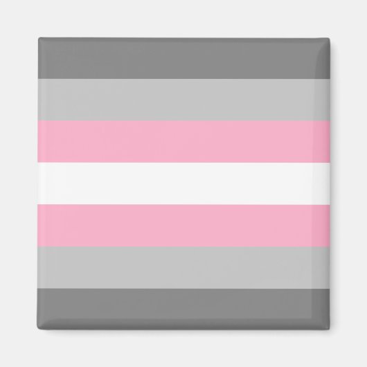 Demigirl Flag (Demi Girl Pride) (genderidentiteit) Magneet (Voorkant)