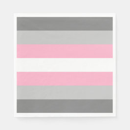 Demigirl Flag (Demi Girl Pride) (genderidentiteit) Servet