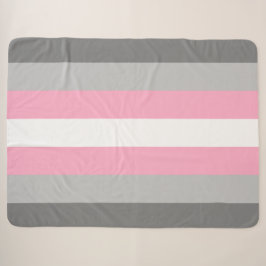 Demigirl Flag (Demi Girl Pride) (genderidentiteit) Sherpa Deken