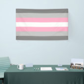 Demigirl Flag (Demi Girl Pride) (genderidentiteit) Spandoek (Beurs)