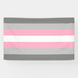 Demigirl Flag (Demi Girl Pride) (genderidentiteit) Spandoek