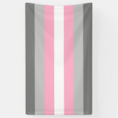 Demigirl Flag (Demi Girl Pride) (genderidentiteit) Spandoek (Verticaal)