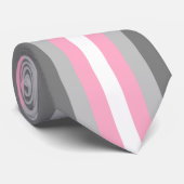 Demigirl Flag (Demi Girl Pride) (genderidentiteit) Stropdas (Opgerold)