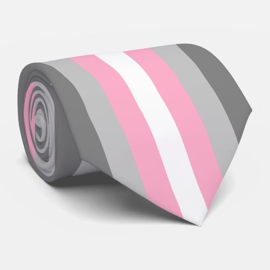 Demigirl Flag (Demi Girl Pride) (genderidentiteit) Stropdas (Opgerold)