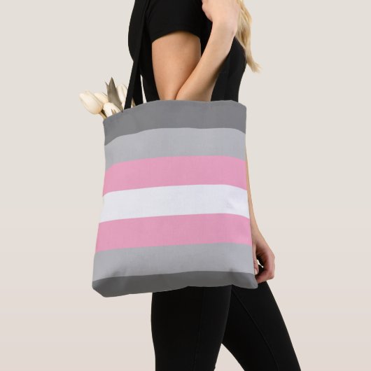 Demigirl Flag LGBT Canvas tas (Dichtbij)