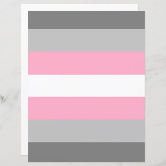 DemiGirl Flag Papier (Voorkant / Achterkant)