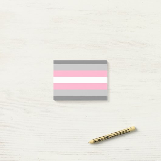 DemiGirl Flag Post-it® Notes (Op bureau)
