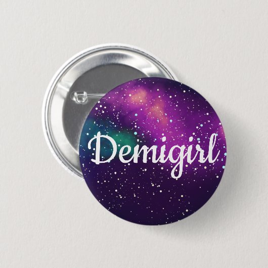 Demigirl  Galaxy Identity Ronde Button 5,7 Cm (Voorkant /achterkant)