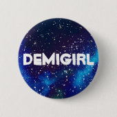 Demigirl  Galaxy Identity Ronde Button 5,7 Cm (Voorkant)