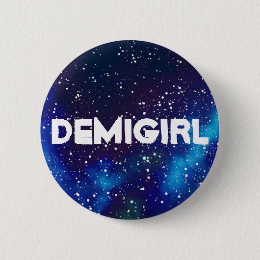 Demigirl Galaxy Identity Ronde Button 5,7 Cm (Voorkant)
