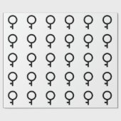 Demigirl-gendersymbool Cadeaupapier (Vlak)