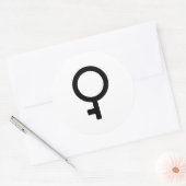 Demigirl-gendersymbool Ronde Sticker (Envelop)