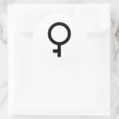 Demigirl-gendersymbool Ronde Sticker (Tas)